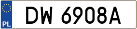 Truck License Plate